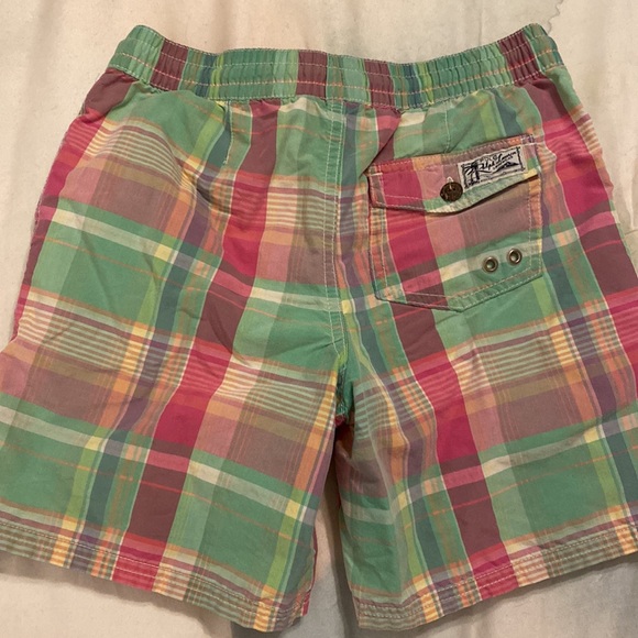 Ralph Lauren boys plaid swim trunks - Size Small ( 8 ) - Picture 3 of 4